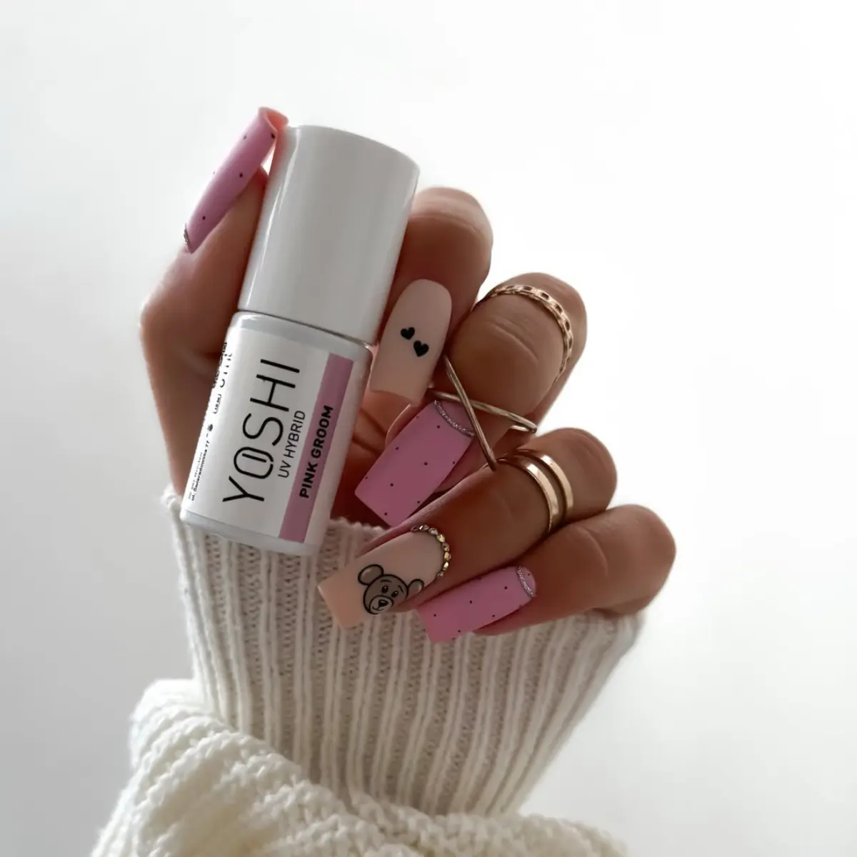 Lakier Hybrydowy UV Hybrid Pink Groom 6 ml - 212 - obrazek 3