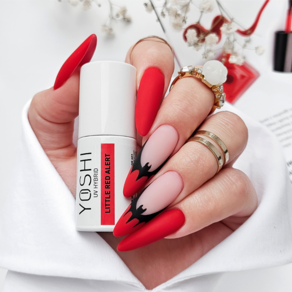 Lakier Hybrydowy UV Hybrid Little Red Alert 6 ml - 601 - obrazek 2