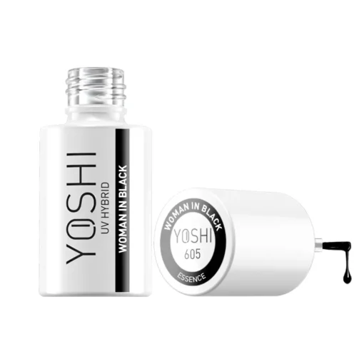Lakier Hybrydowy UV Hybrid Woman In Black 6 ml - 605 - obrazek 6