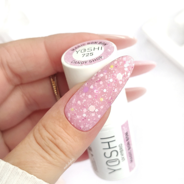 Lakier Hybrydowy UV LED Magic Bon Bon 6 ml - 725 - obrazek 2