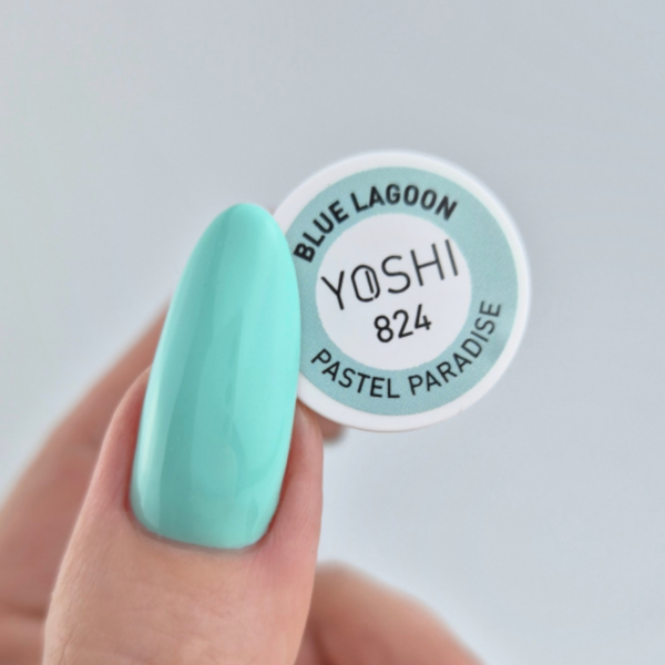 Lakier Hybrydowy UV LED Blue Lagoon 6 ml - 824 - obrazek 3