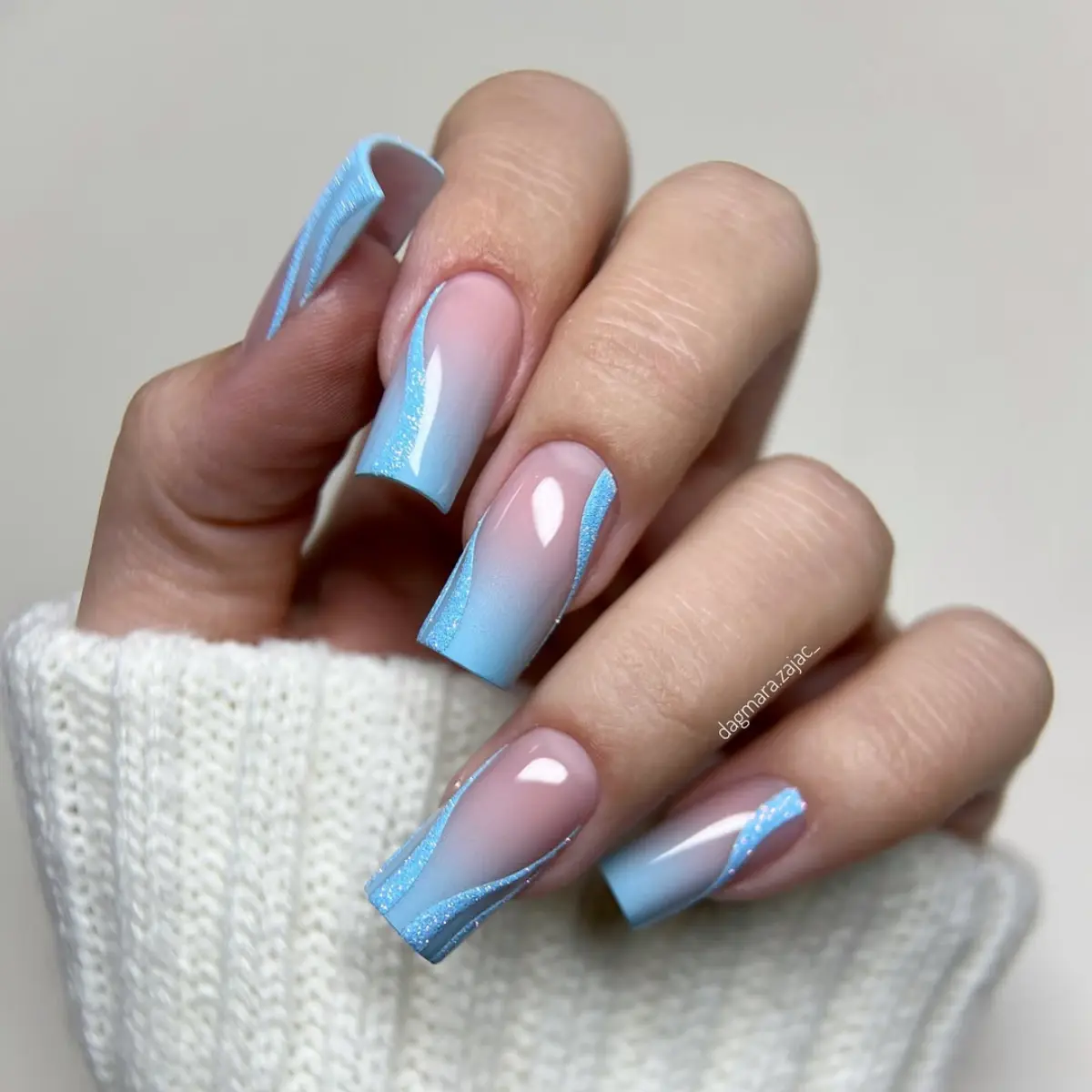 Paint Gel UV LED 5 ml - Baby Blue - obrazek 2