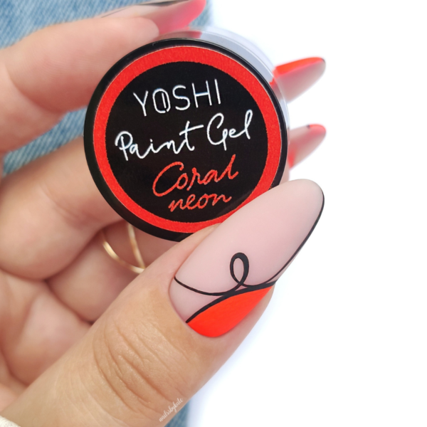 Paint Gel UV LED 5 ml - Coral Neon - obrazek 2