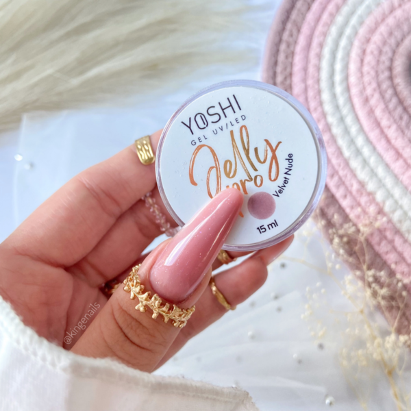Żel Budujący Jelly PRO Gel UV LED Velvet Nude <b>15ml</b> - obrazek 2