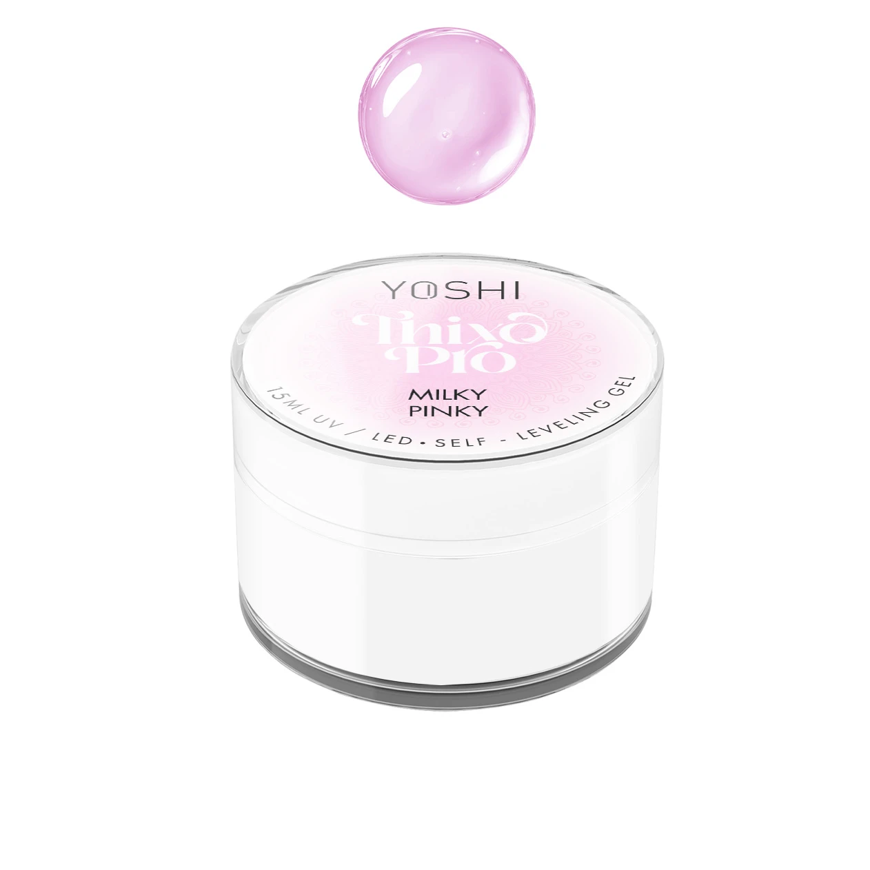 Żel Samopoziomujący Thixo PRO Gel UV LED Milky Pinky <b>15ml</b>