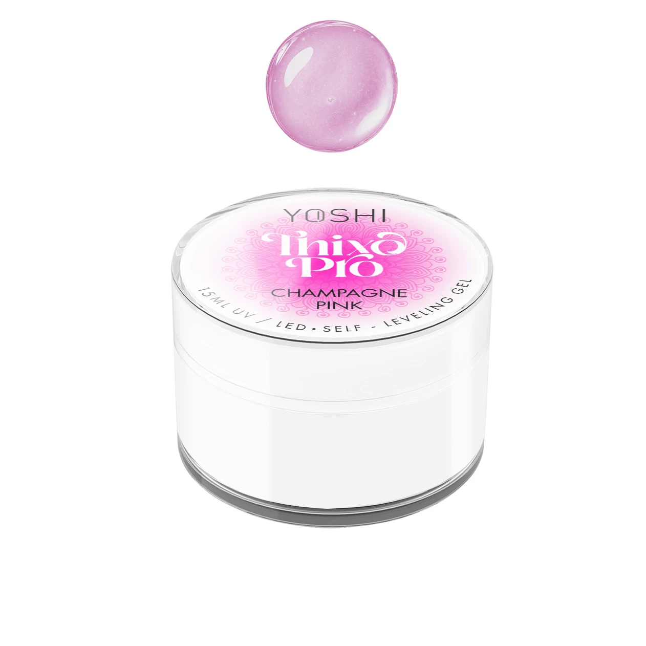 Żel Samopoziomujący Thixo PRO Gel UV LED Champagne Pink <b>15ml</b>