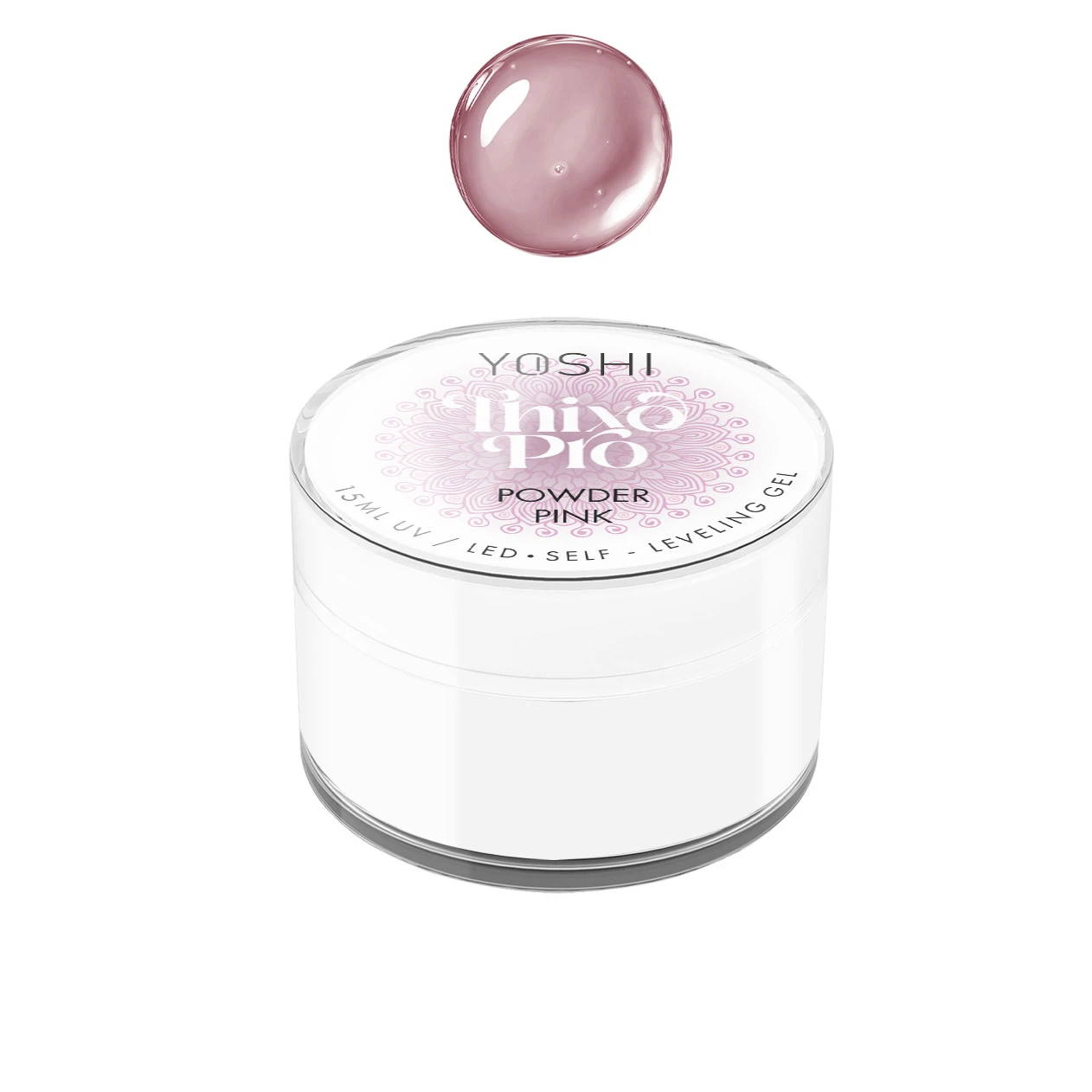 Żel Samopoziomujący Thixo PRO Gel UV LED Powder Pink <b>15ml</b>