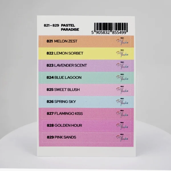 Naklejki na wzornik Pastel Paradise 821 - 829