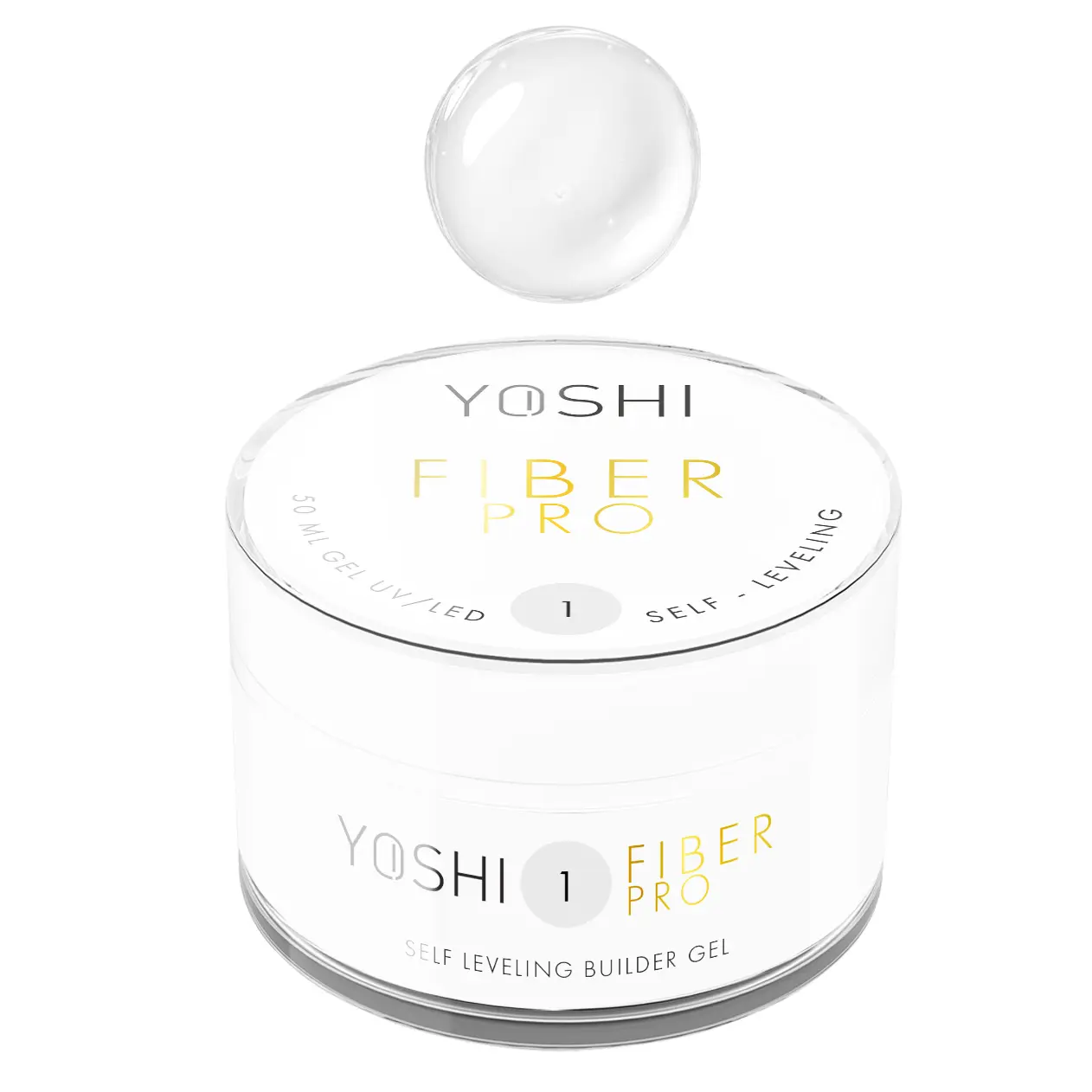 Żel Samopoziomujący Fiber PRO Gel UV LED No1<b> 50ml</b>