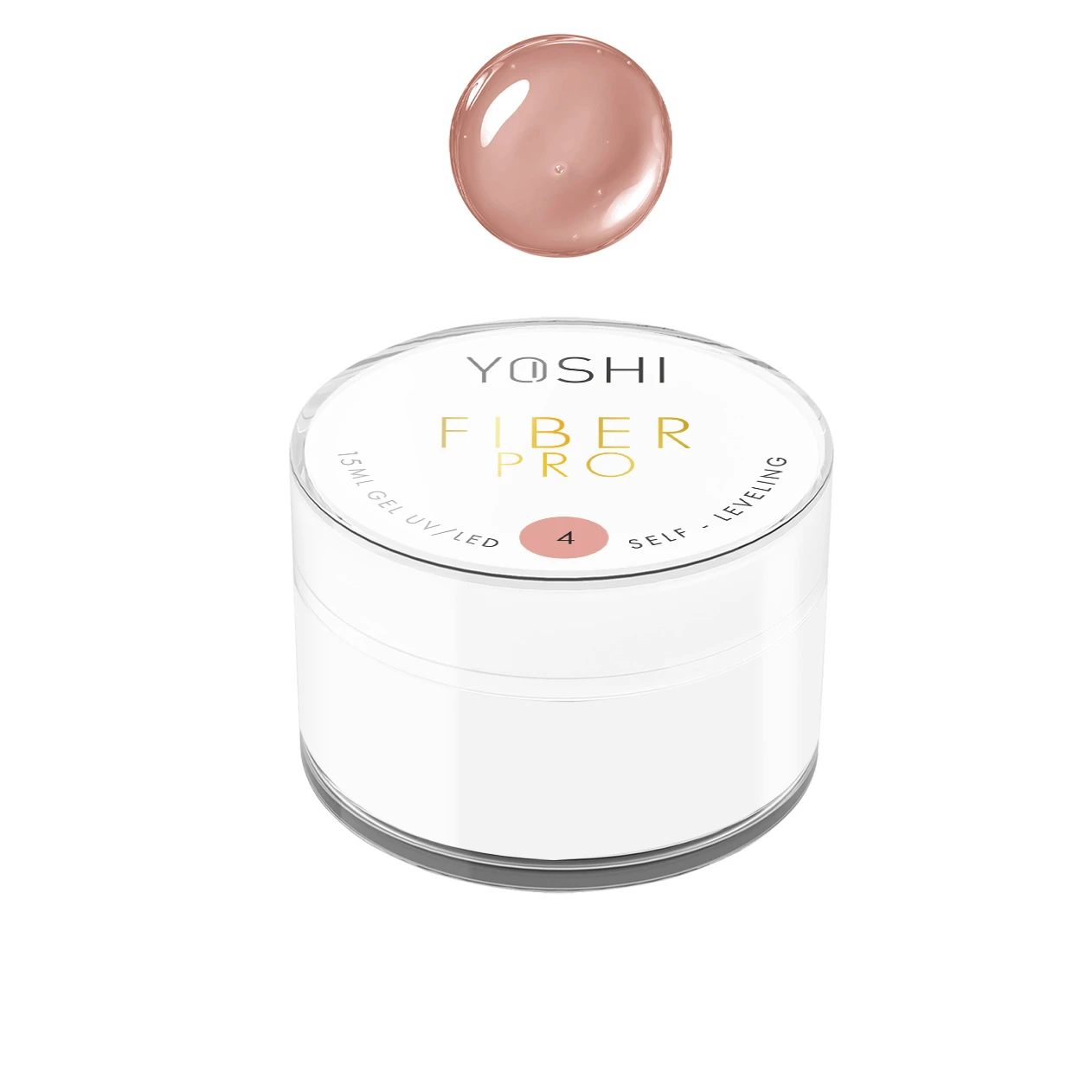 Żel Samopoziomujący Fiber PRO Gel UV LED No4<b> 15ml</b>
