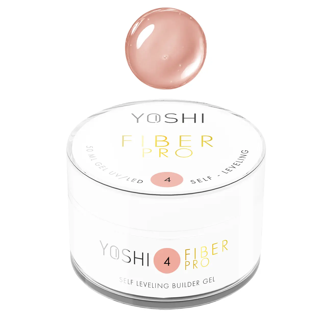 Żel Samopoziomujący Fiber PRO Gel UV LED No4<b> 50ml</b>