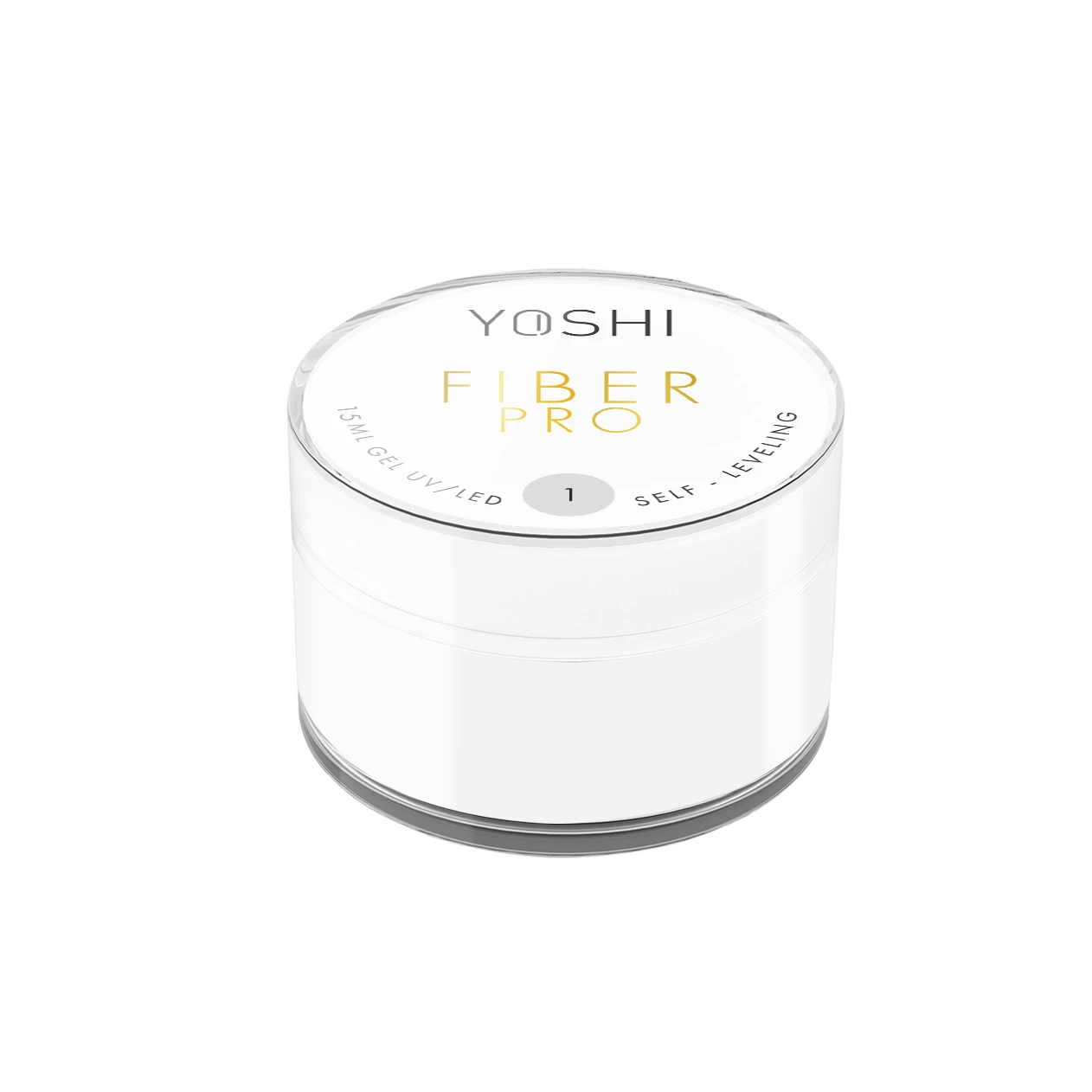 Żel Samopoziomujący Fiber PRO Gel UV LED No1<b> 15ml</b> - obrazek 3