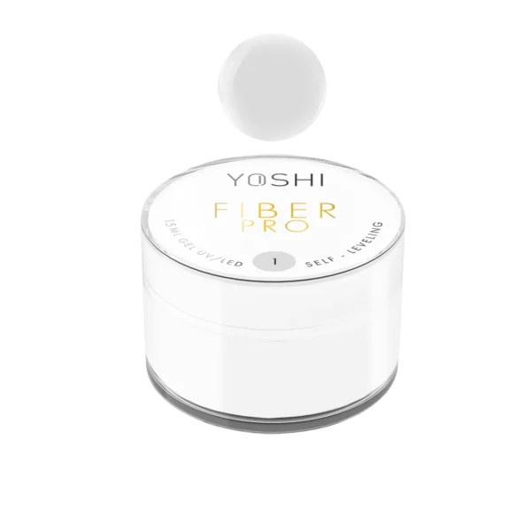 Żel Samopoziomujący Fiber PRO Gel UV LED No1<b> 15ml</b>