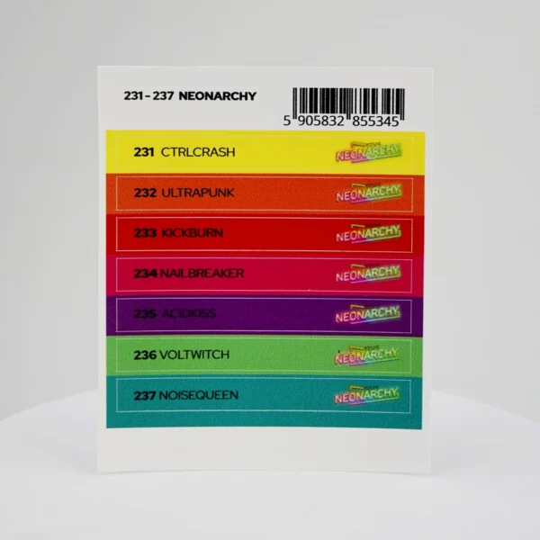 Naklejki na wzornik Neonarchy 231 - 237