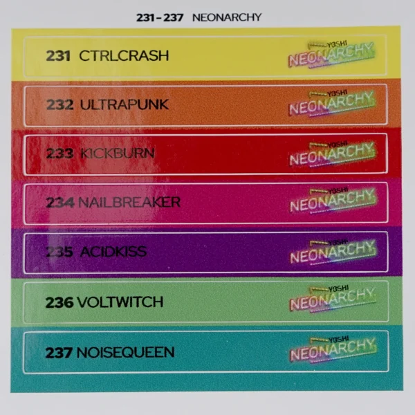 Naklejki na wzornik Neonarchy 231-237 - obrazek 2