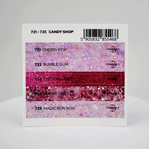 Naklejki na wzornik Candy Shop 721 - 725