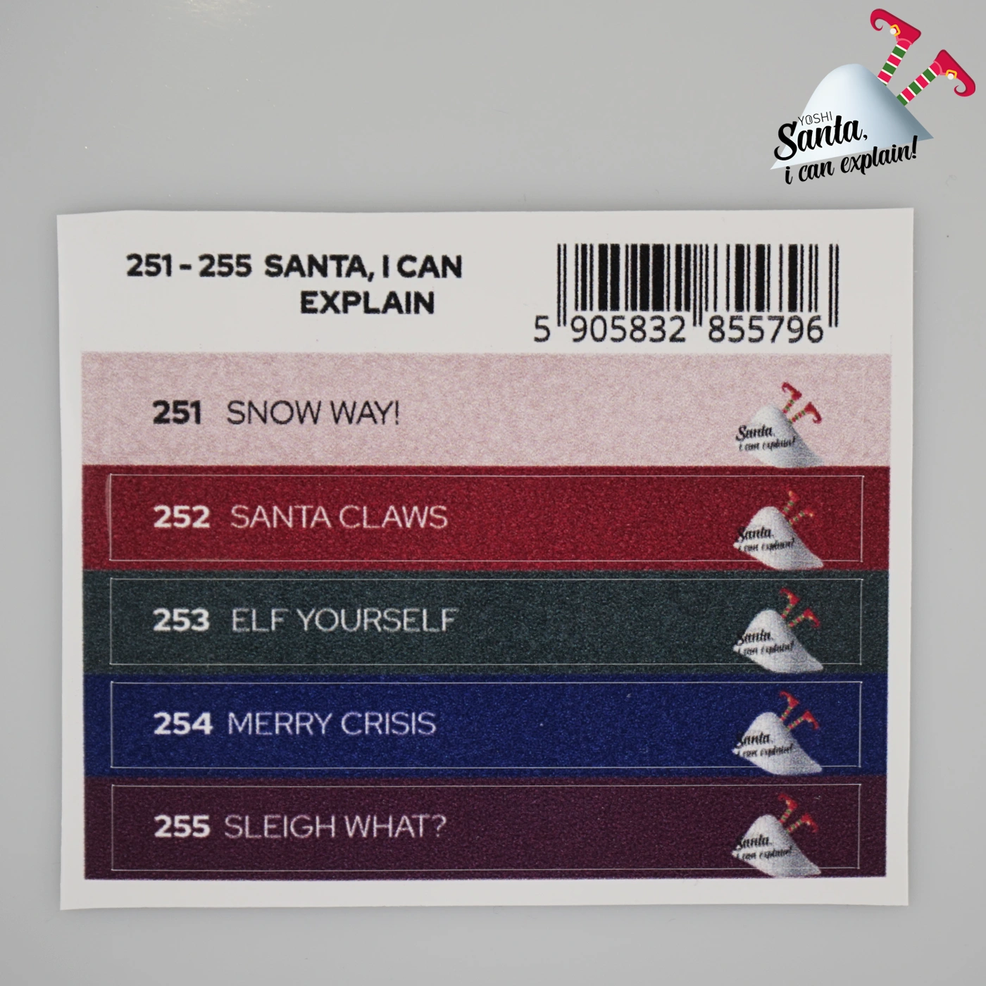 Naklejki na wzornik Santa, I can explain 251 - 255