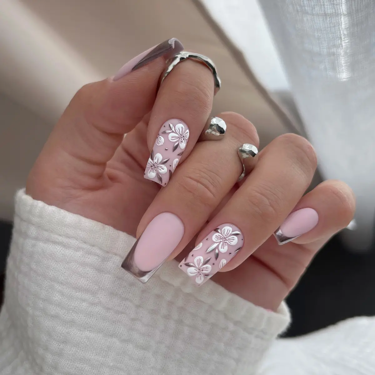 Paint Gel UV LED 5 ml - Metallic Rose - obrazek 6