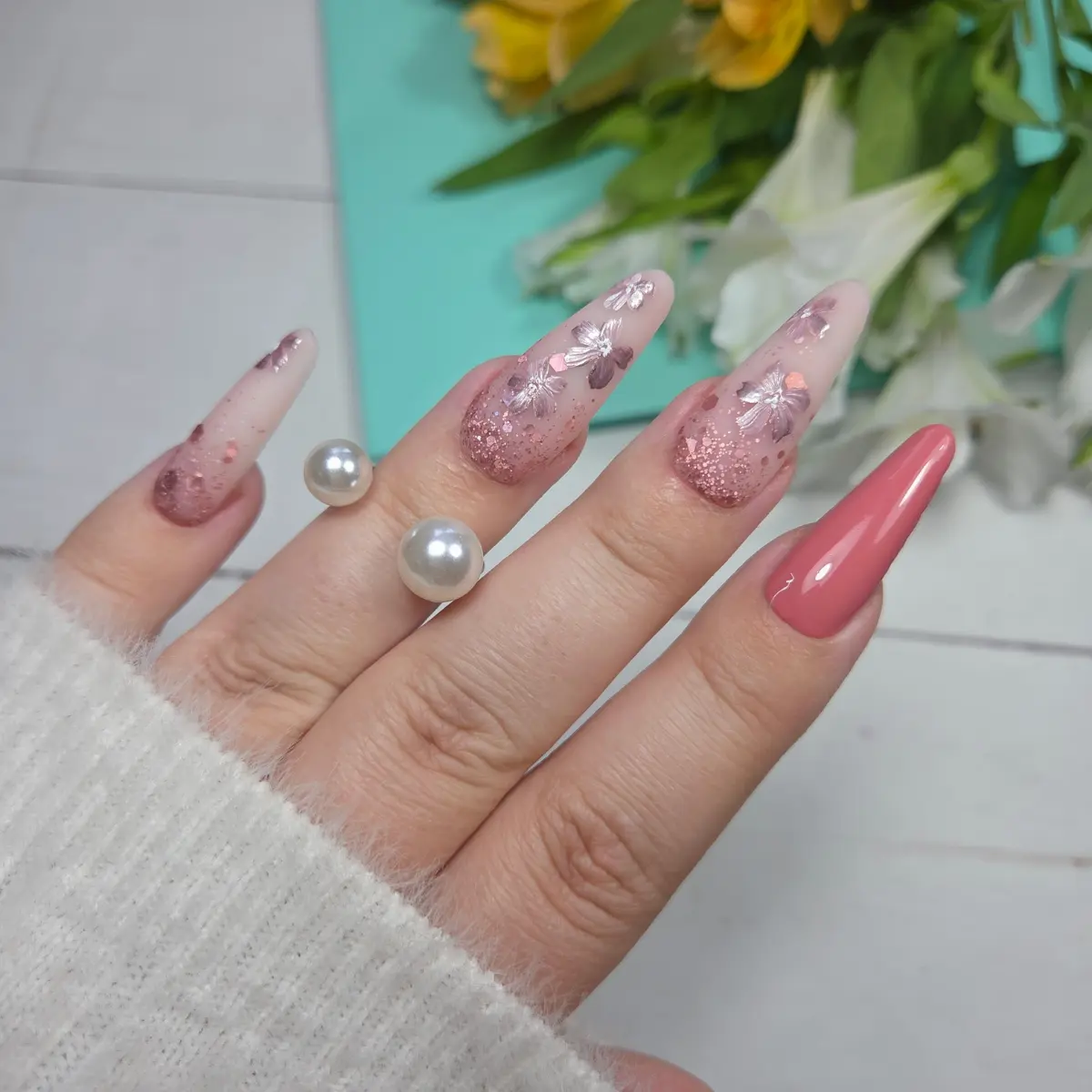 Paint Gel UV LED 5 ml - Metallic Rose - obrazek 8
