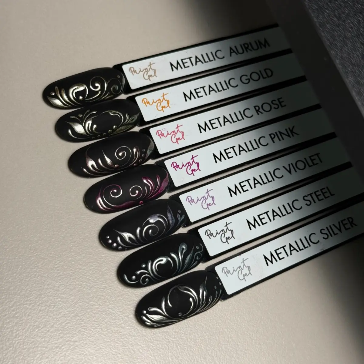Paint Gel UV LED 5 ml - Metallic Steel - obrazek 4